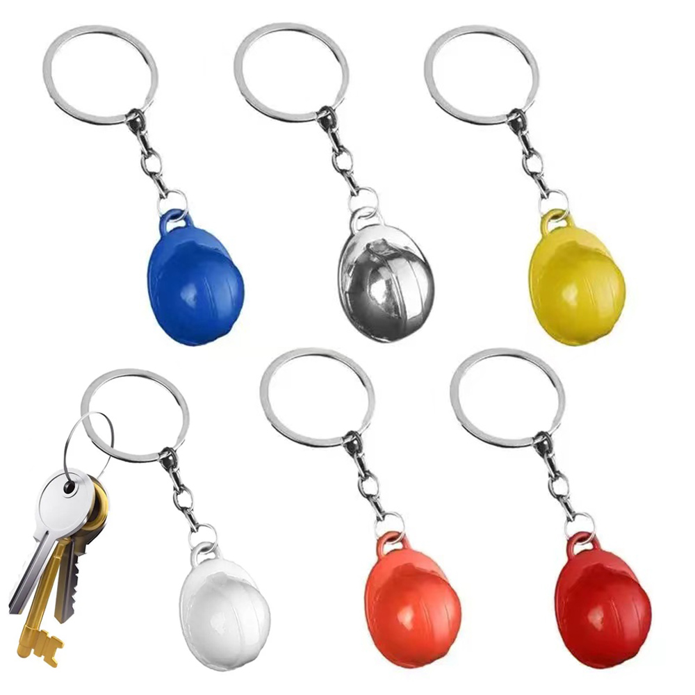Heavy Equipment Keychain - Creative Hard Hat Keychain Mini Construction