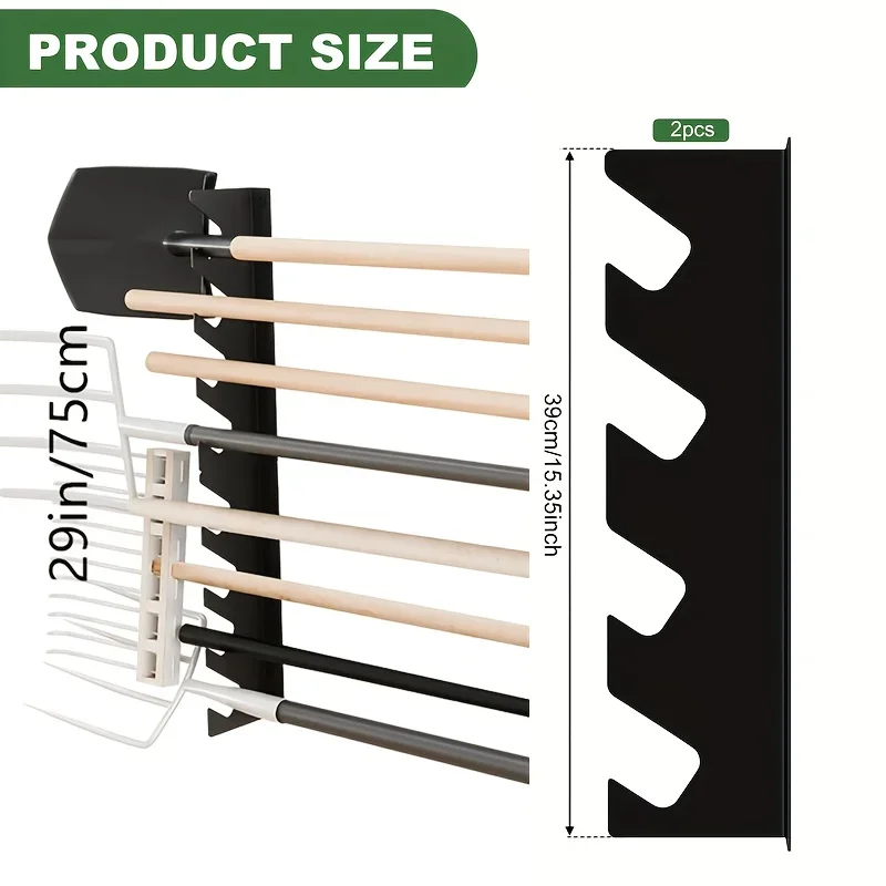 Heavy Equipment Storage - Heavy Duty Metal Garden Tool Holder