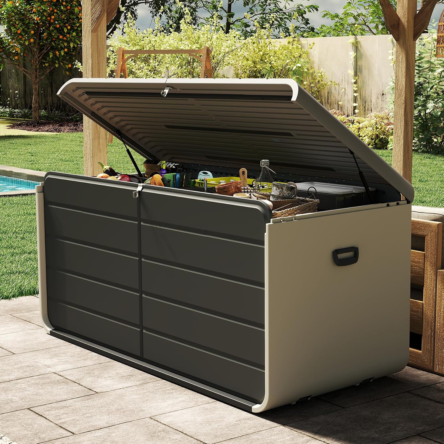Heavy Equipment Storage - Indoor Outdoor Storage Box 200 Gallon,