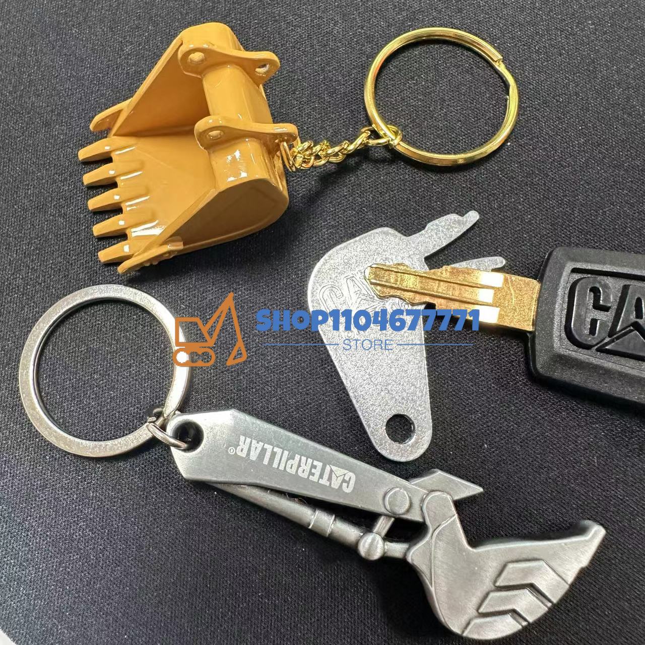 Heavy Equipment Keychain - 5P8500 8H5306 Excavator Heavy Equipment Keychain