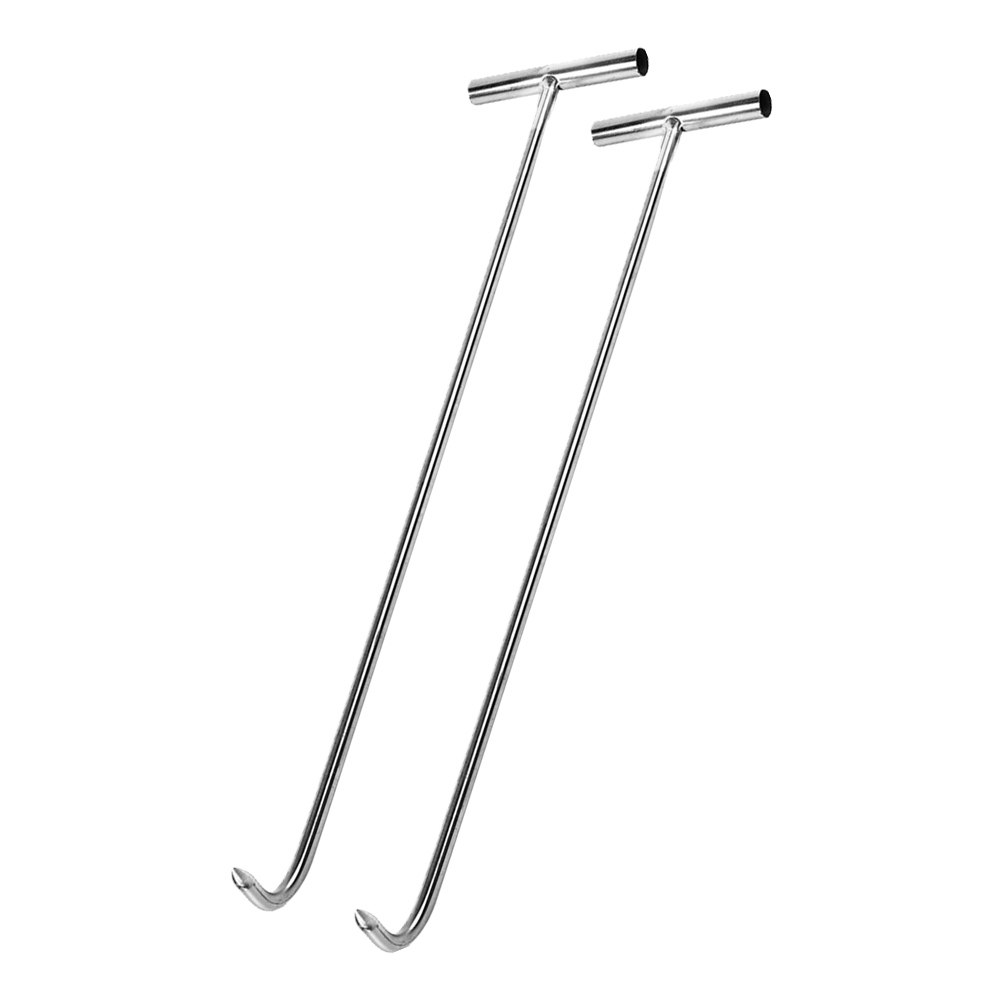 Manhole Cover Lifting - 2pcs Stainless Steel T Shape Hook