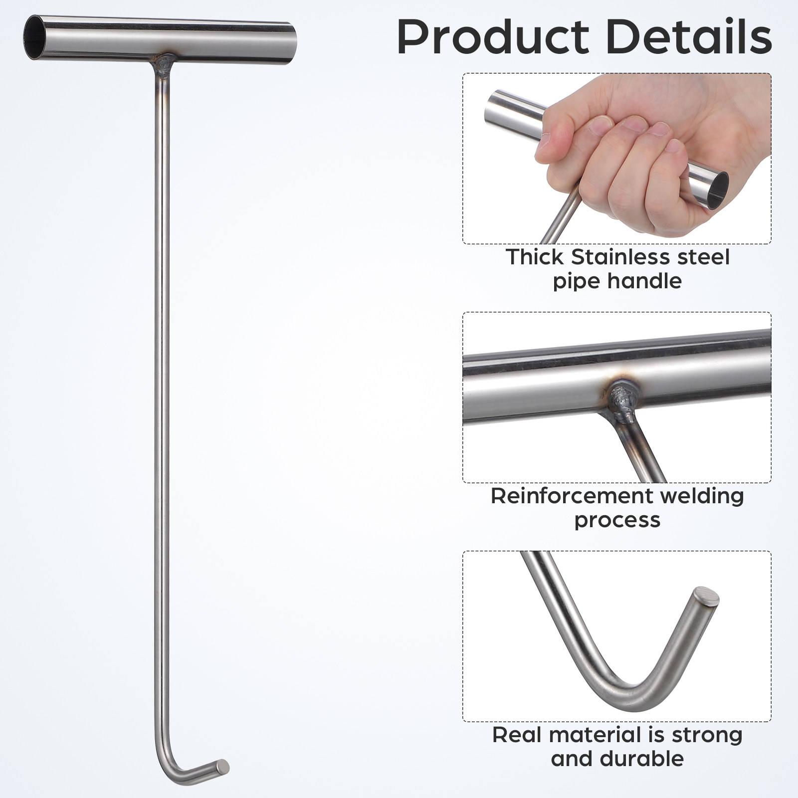 Stainless Steel Manhole Hook T - Manhole Cover Lifting recension och pris