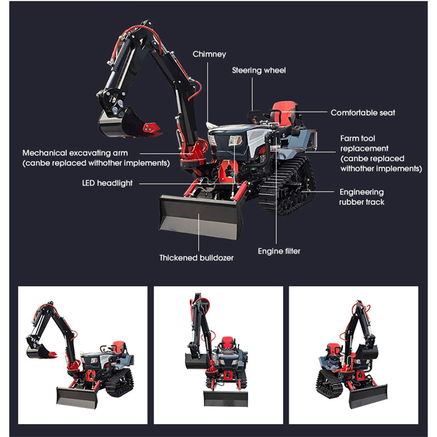 Ce Euro5 Farm 25hp 35hp 50hp 8 - Tractor Backhoe recension och pris