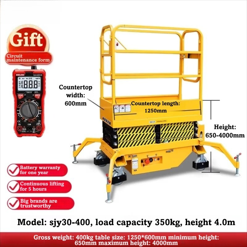 Rise 2m 4m Hydraulic Scissor L - Scissor Lift Table Hydraulic recension och pris