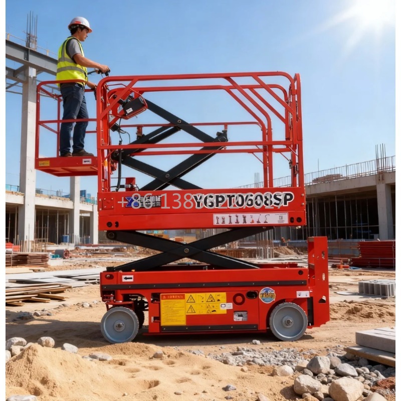 Solid Rubber Tires 8m 10m 12m  - Scissor Lift Table Hydraulic recension och pris