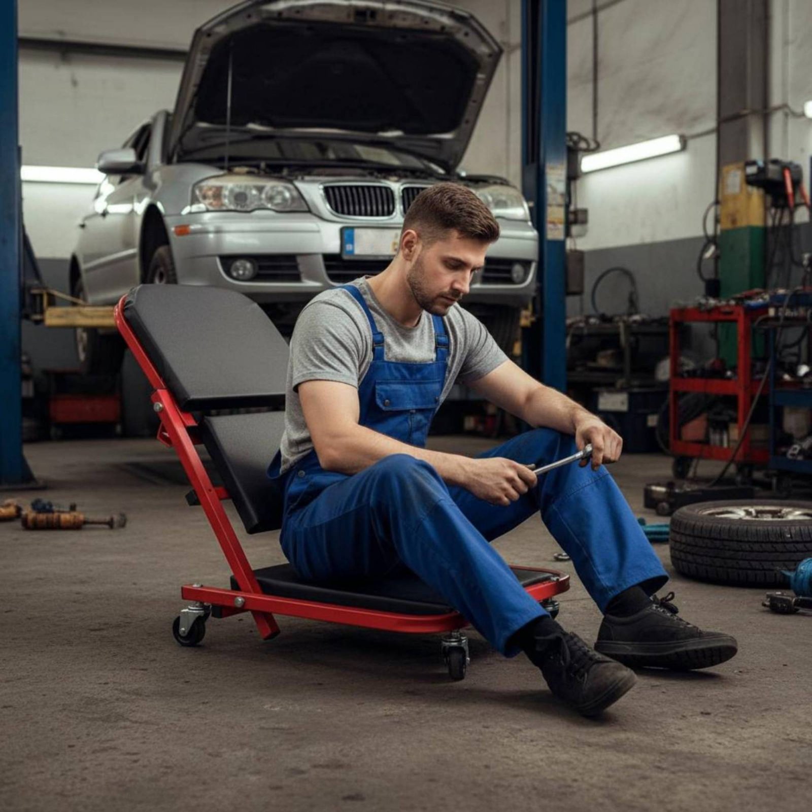 Folding Creeper Seat Foldable  - Heavy Equipment Repair recension och pris