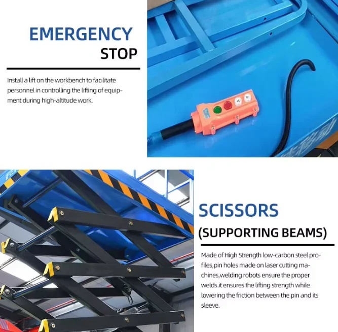 YG Customized 500Kg Load Hydra - Scissor Lift Table Hydraulic recension och pris