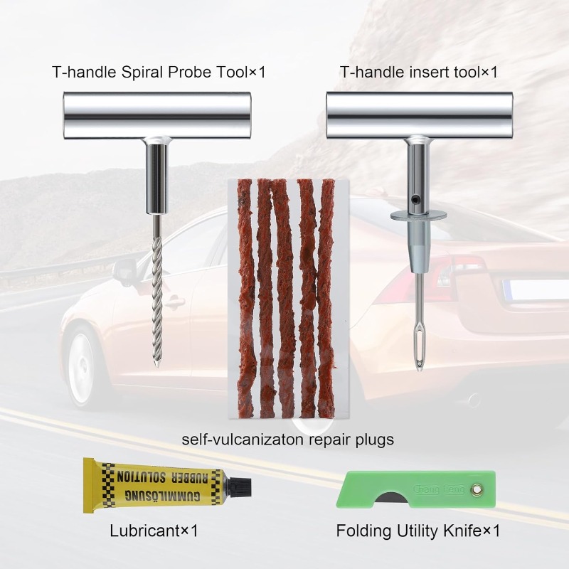 1Set Tire Repair Kit with Plug - Heavy Equipment Repair recension och pris