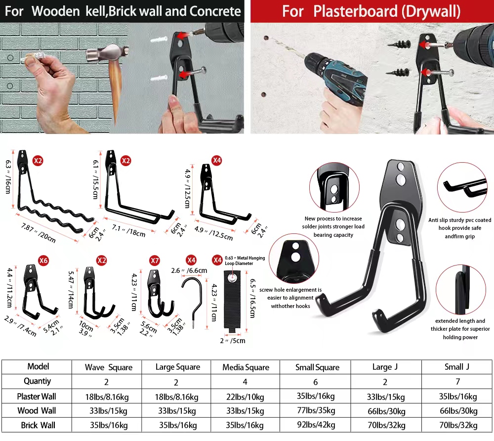 Heavy Duty Metal Hook Garage O - Heavy Equipment Storage recension och pris