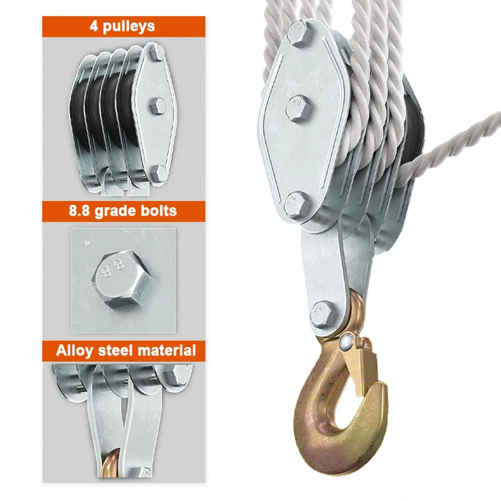 270° Rotatable Rope Pulley Blo - Heavy Equipment Crane recension och pris