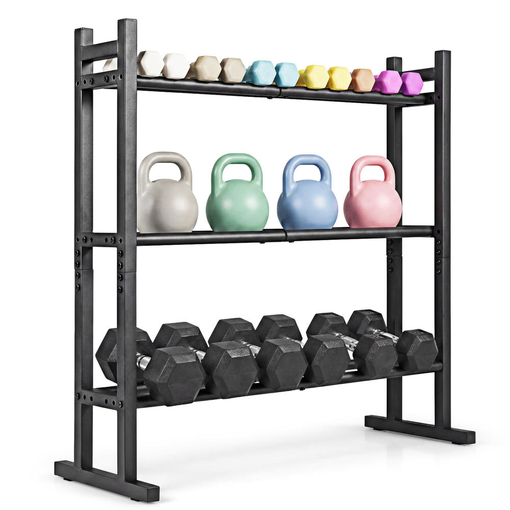 Heavy Duty 3-Tier Dumbbell Rac - Heavy Equipment Storage recension och pris