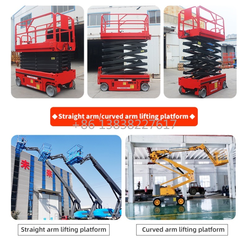 8m-14m Solid Rubber Tires Mobi - Scissor Lift Table Hydraulic recension och pris