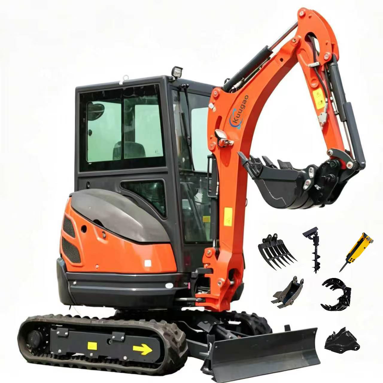 Mini Excavator 2-2.5 Ton Custo - Tractor Backhoe recension och pris