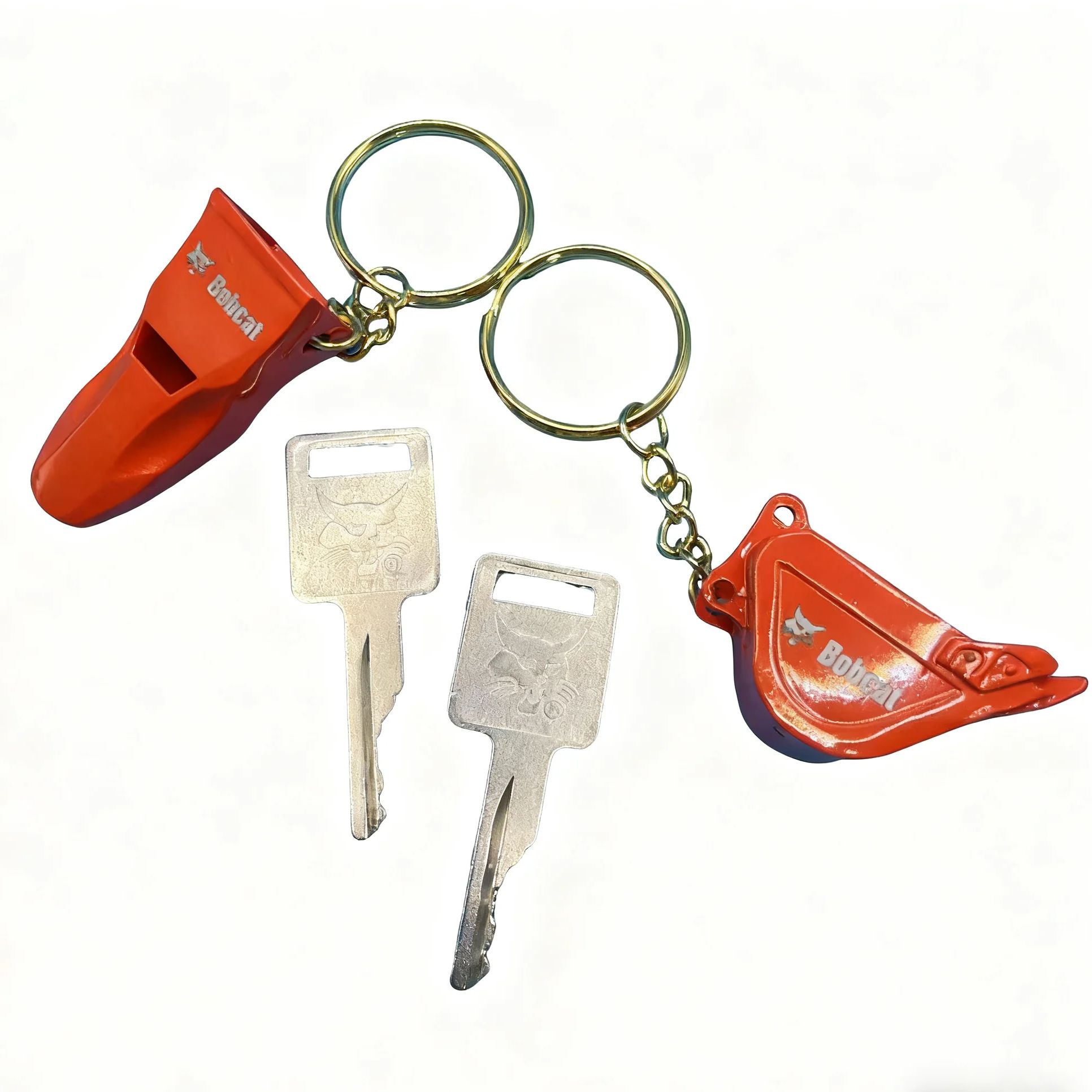 2pcs D250 Ignition Keys 669324 - Heavy Equipment Keychain recension och pris